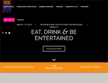 Tablet Screenshot of miamiwebfest.com